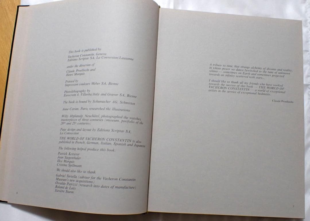 洋書 The World of Vacheron Constantin Geneve