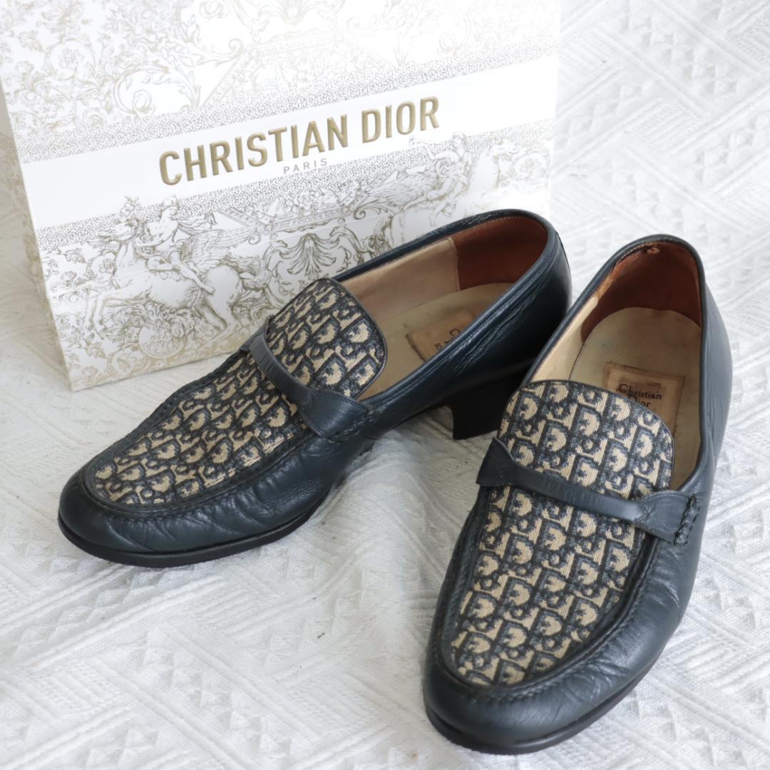 希少！クリスチャンディオール オブリーク トロッター ローファー モカシン 革靴