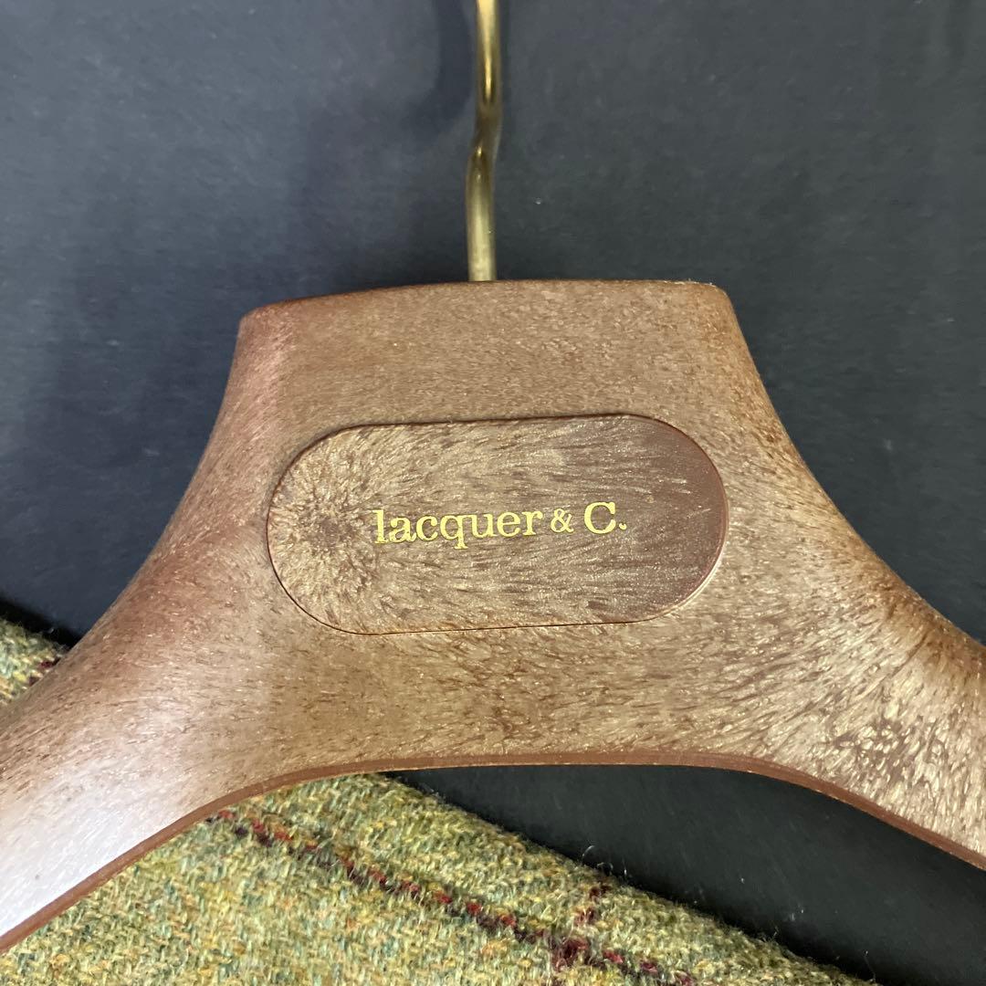 271-1 ラクアアンドシー チェック柄 ベージュスーツ サイズ52 (XL)