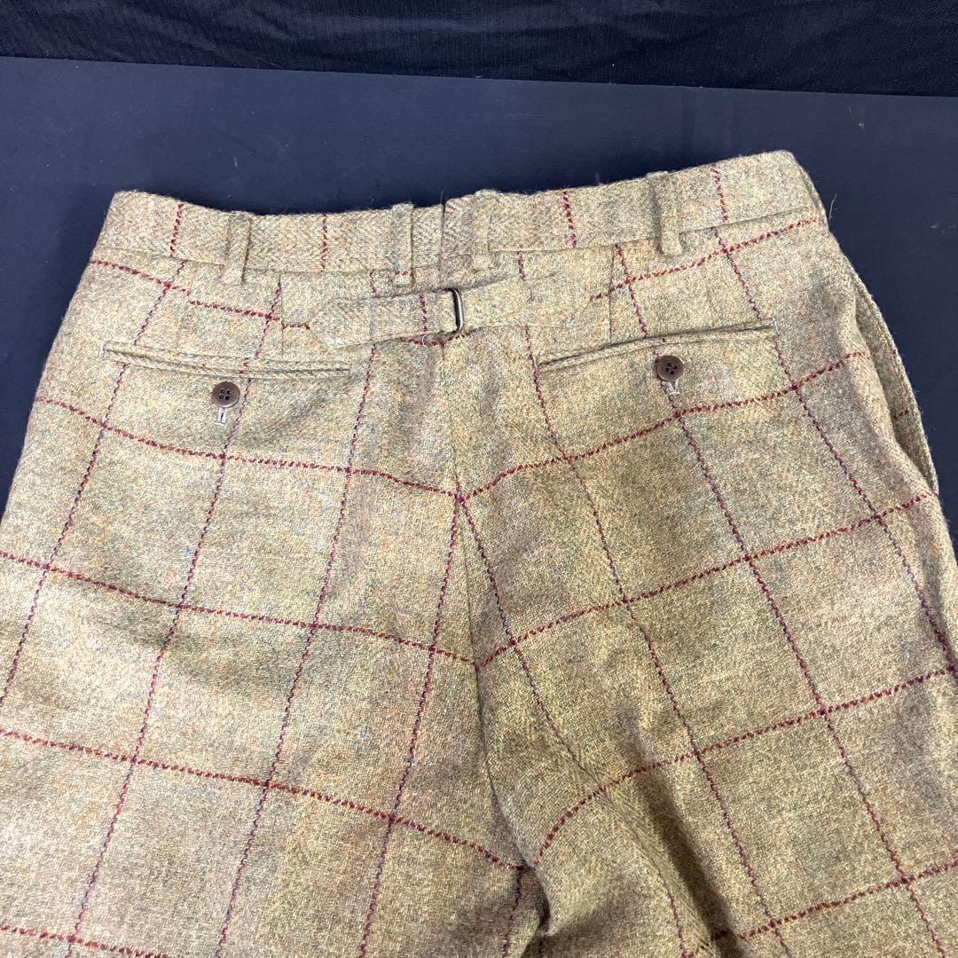 271-1 ラクアアンドシー チェック柄 ベージュスーツ サイズ52 (XL)