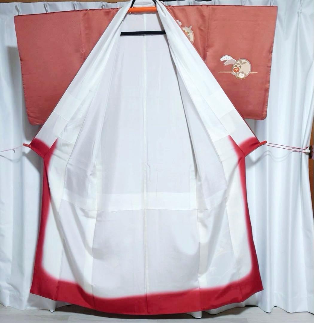 イ9989 未使用近い　美品　袷　正絹　友禅　訪問着　フルセット