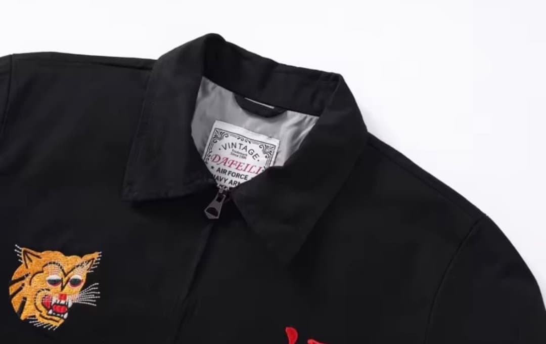 ベトジャン スーベニアジャケット60's 70's 黒XL