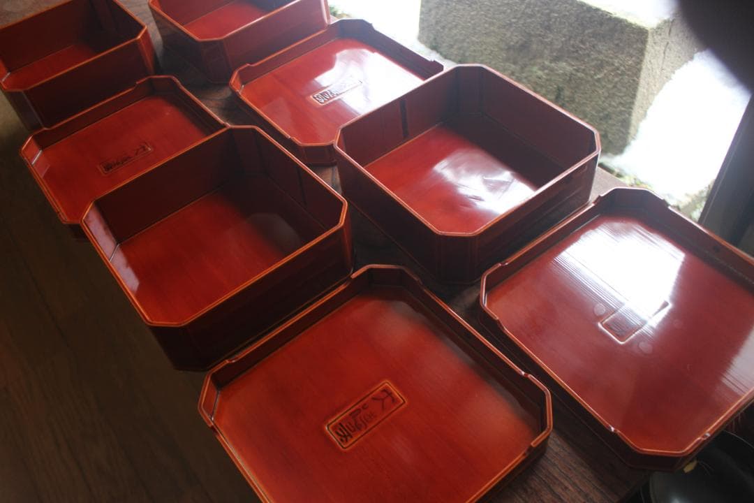 花子さまご確認用！春慶塗大徳寺重10点