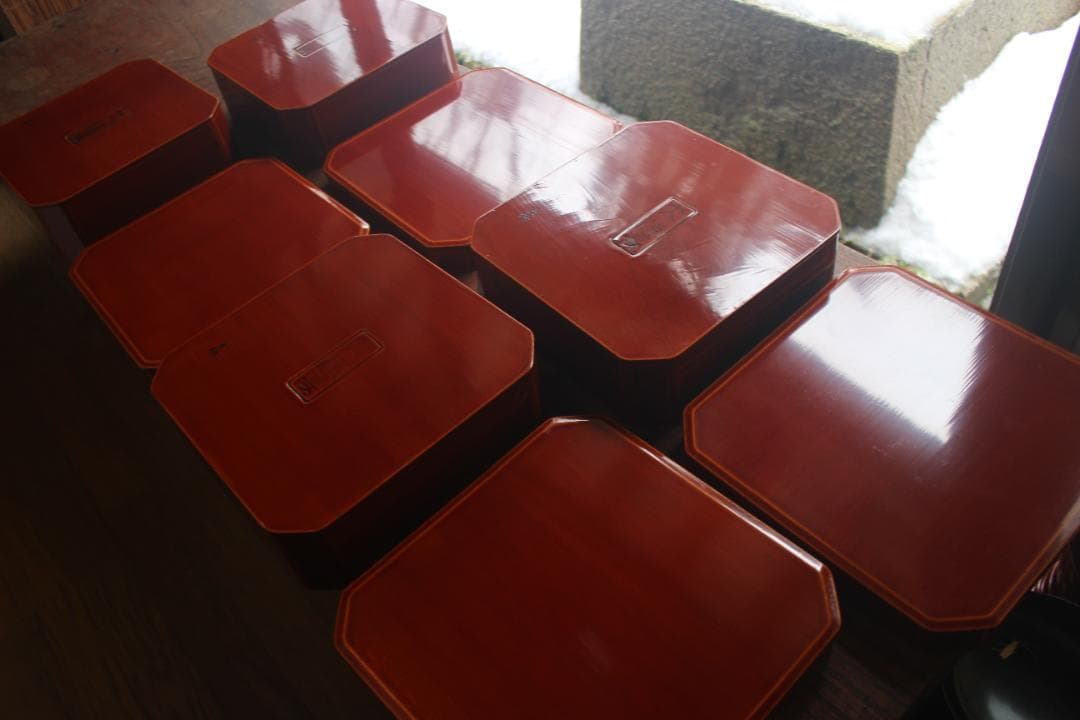 花子さまご確認用！春慶塗大徳寺重10点