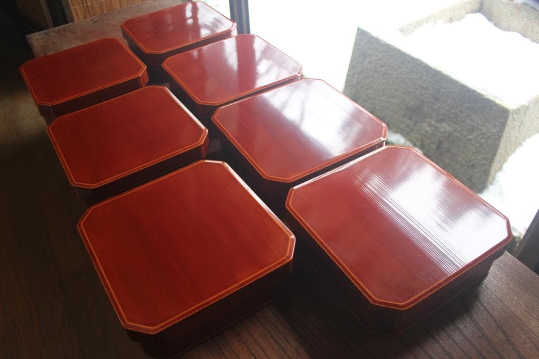 花子さまご確認用！春慶塗大徳寺重10点