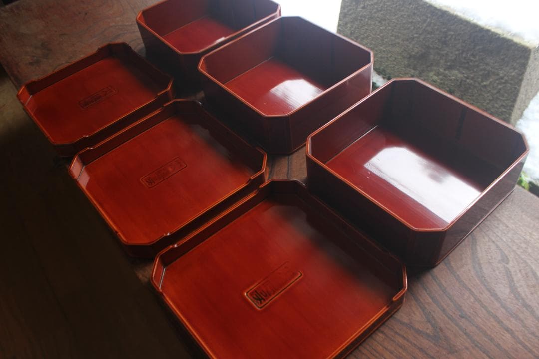 花子さまご確認用！春慶塗大徳寺重10点