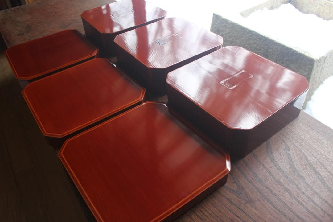 花子さまご確認用！春慶塗大徳寺重10点