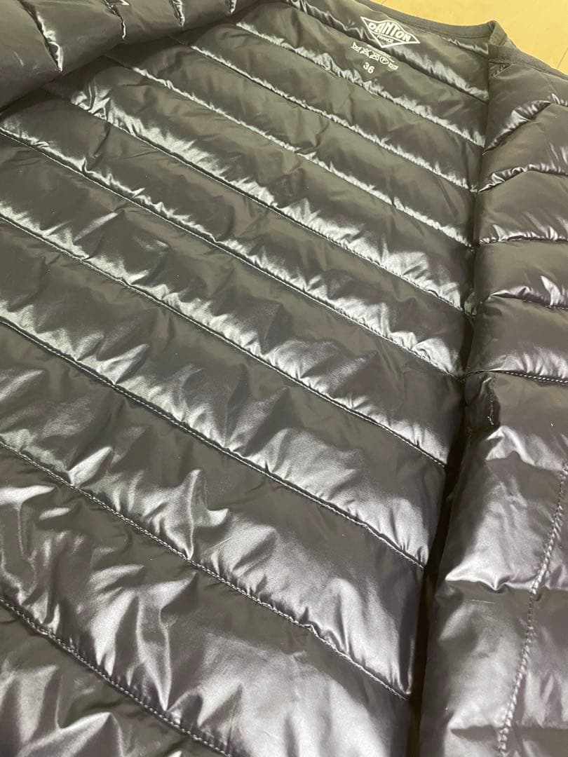 DANTON ダントン　インナーダウンベスト36サイズ　ブラック