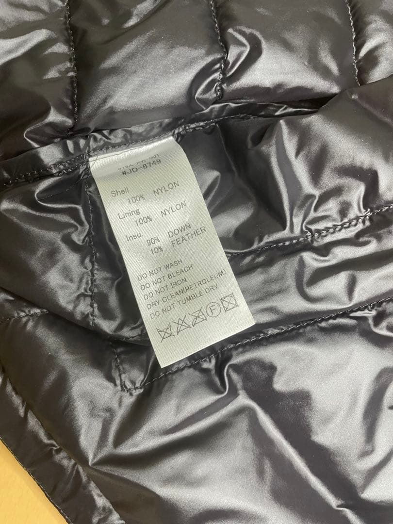 DANTON ダントン　インナーダウンベスト36サイズ　ブラック