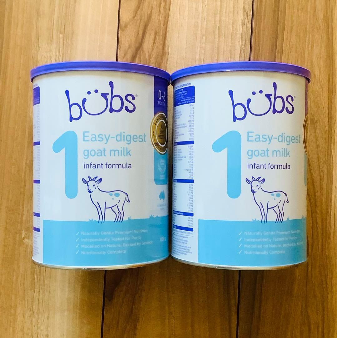 【宅急便】bubsバブズ・やぎのA2粉ミルク Step1(生後0日〜6ヶ月)2缶