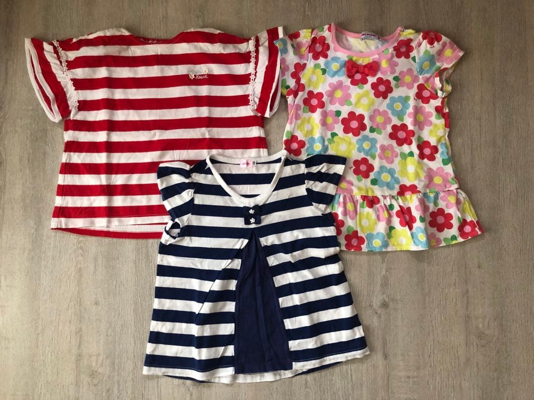 ミキハウス 女の子　110 まとめ売り　Tシャツ ワンピース　パンツ　夏物