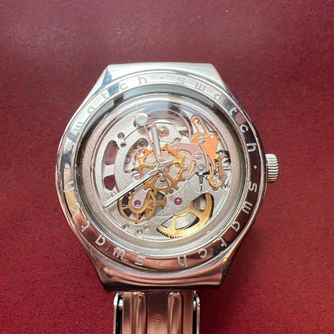 スウォッチ アイロニー オートマチック ボディ＆ソウル スケルトン