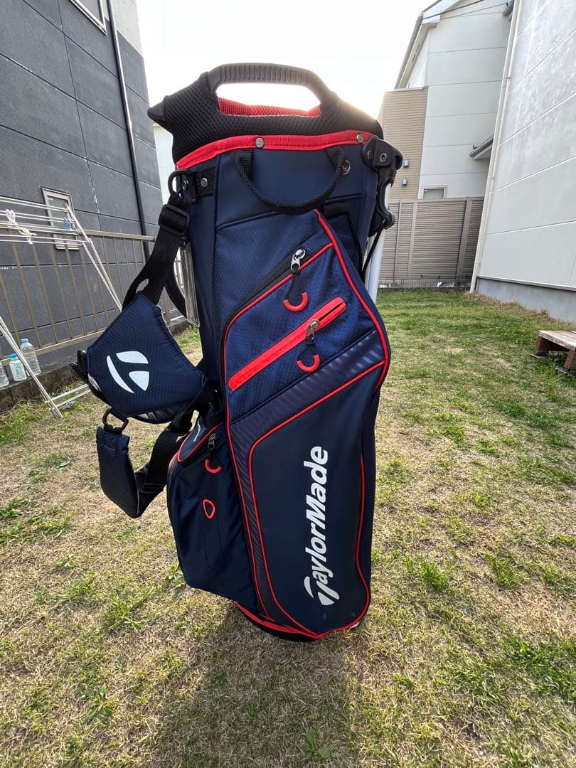 TaylorMade キャディバッグ ネイビー/レッド