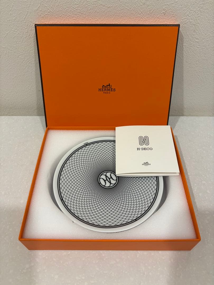 値下げ　エルメス ブレッド&バタープレート ペア Hデコ/アッシュデコ　14cm