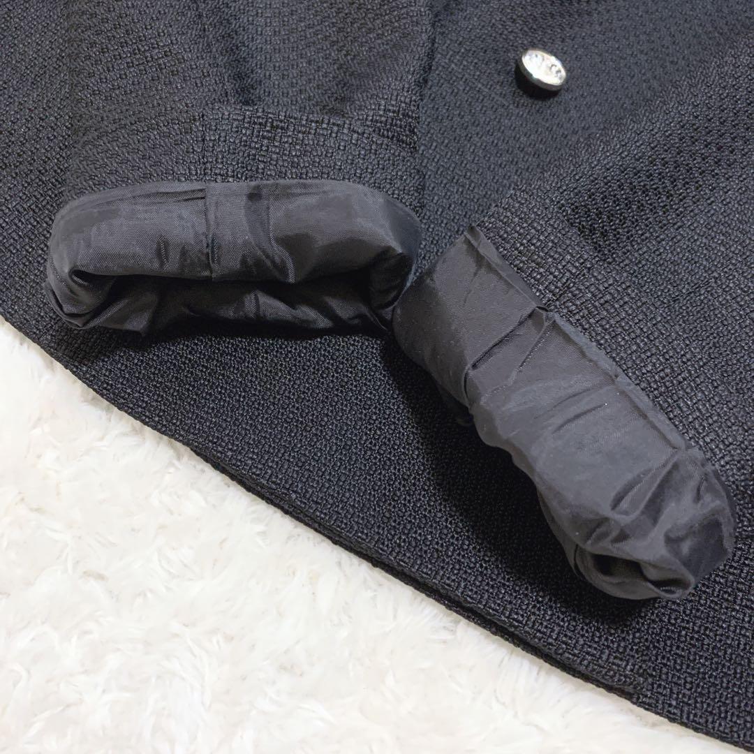 OLIVE des OLIVE クラシカルフリルカラージャケット ブラック F