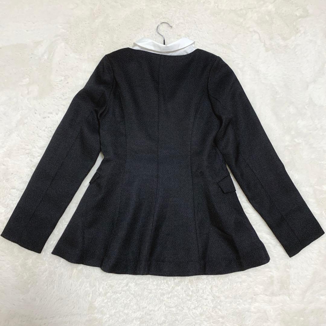 OLIVE des OLIVE クラシカルフリルカラージャケット ブラック F