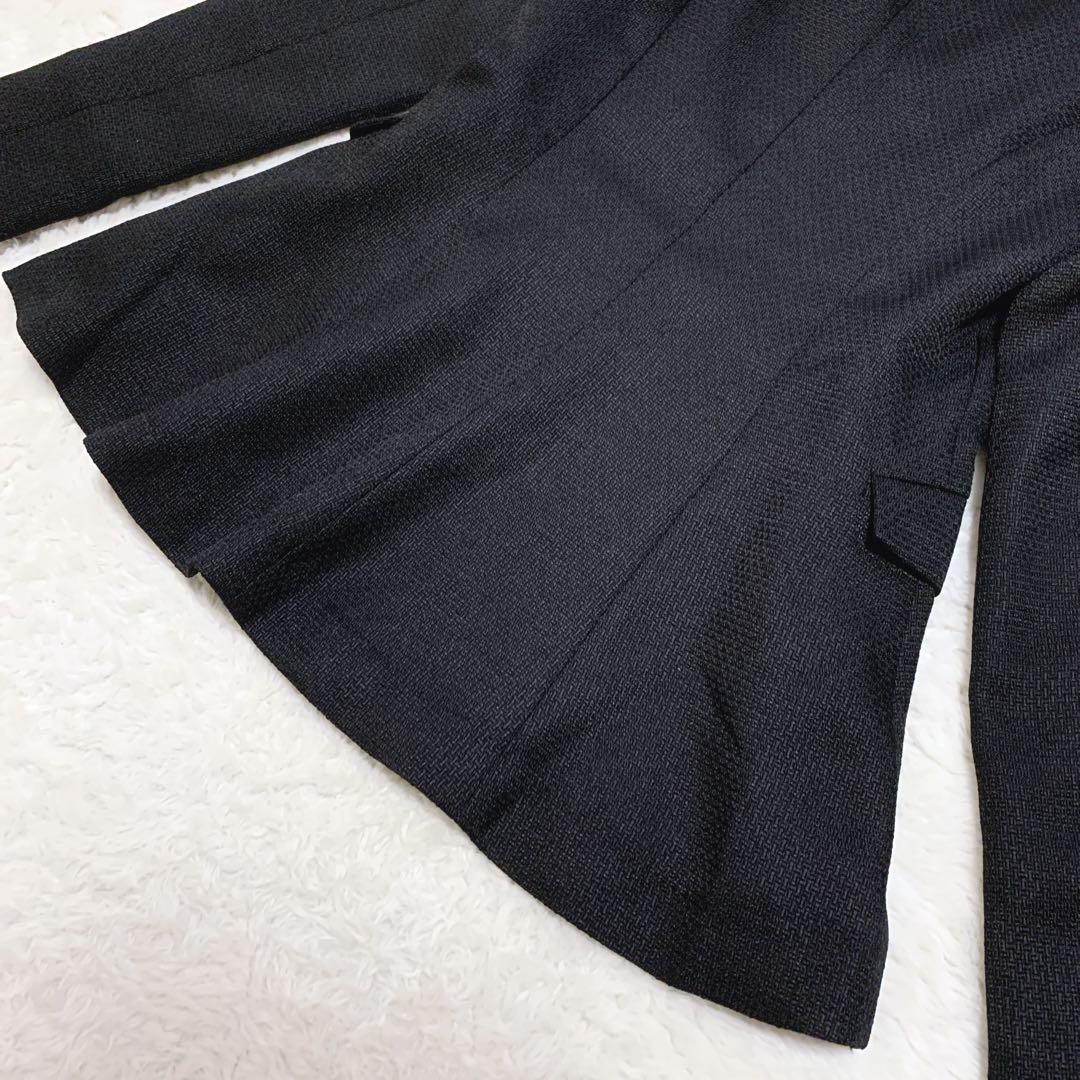 OLIVE des OLIVE クラシカルフリルカラージャケット ブラック F