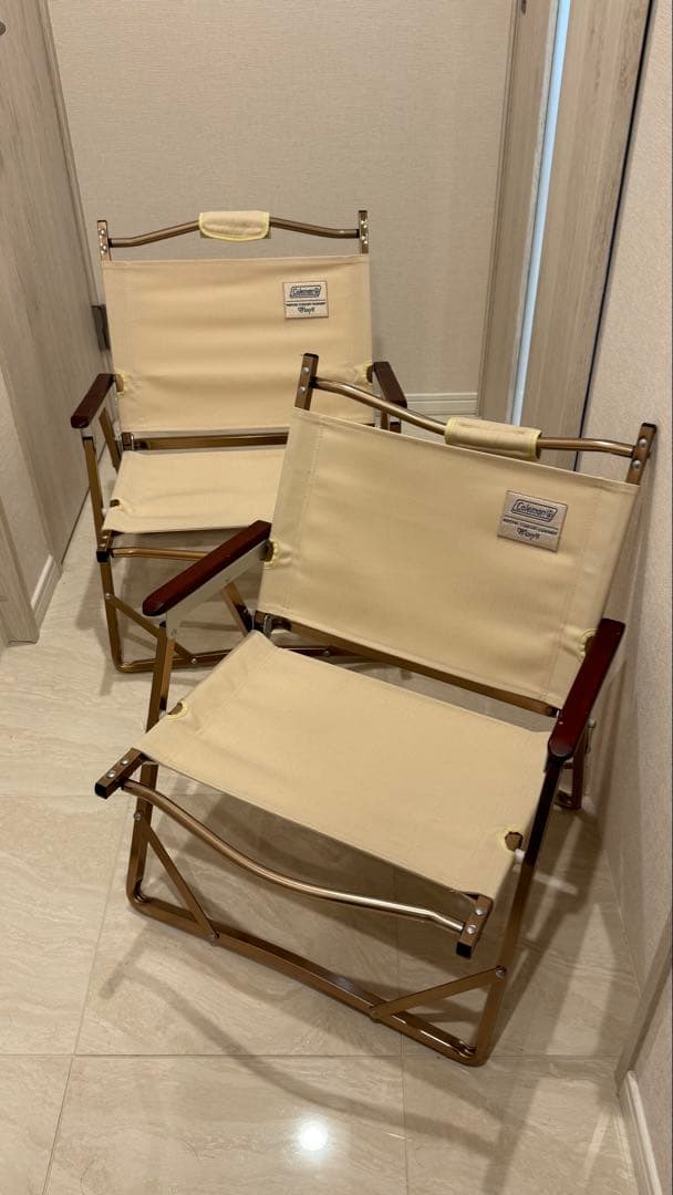 限定品Coleman ILコンパクトフォールデングチェア2脚セット