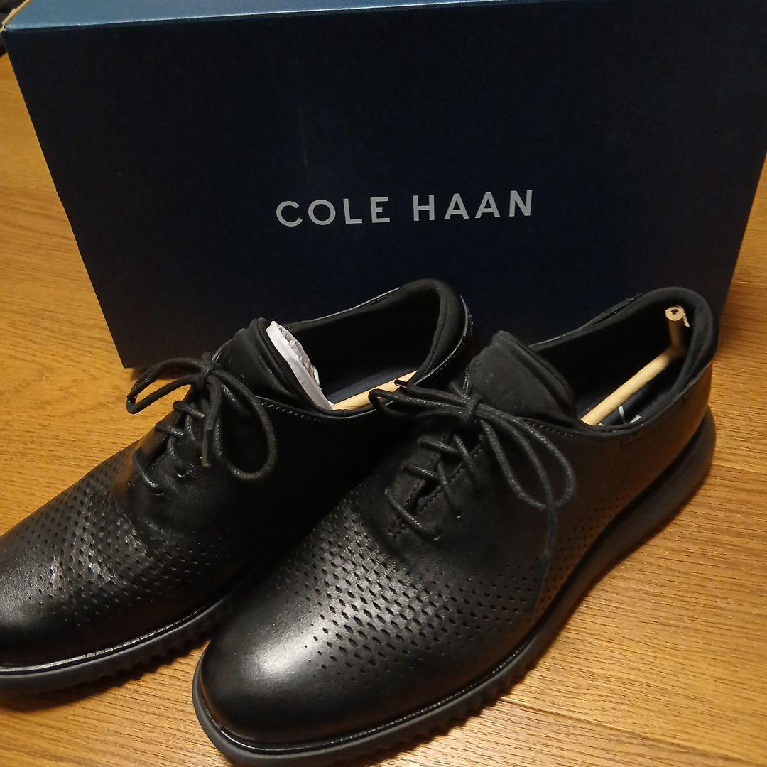 COLE HAAN2ゼログランドレーザーウィングオックスフォード中古ブラック