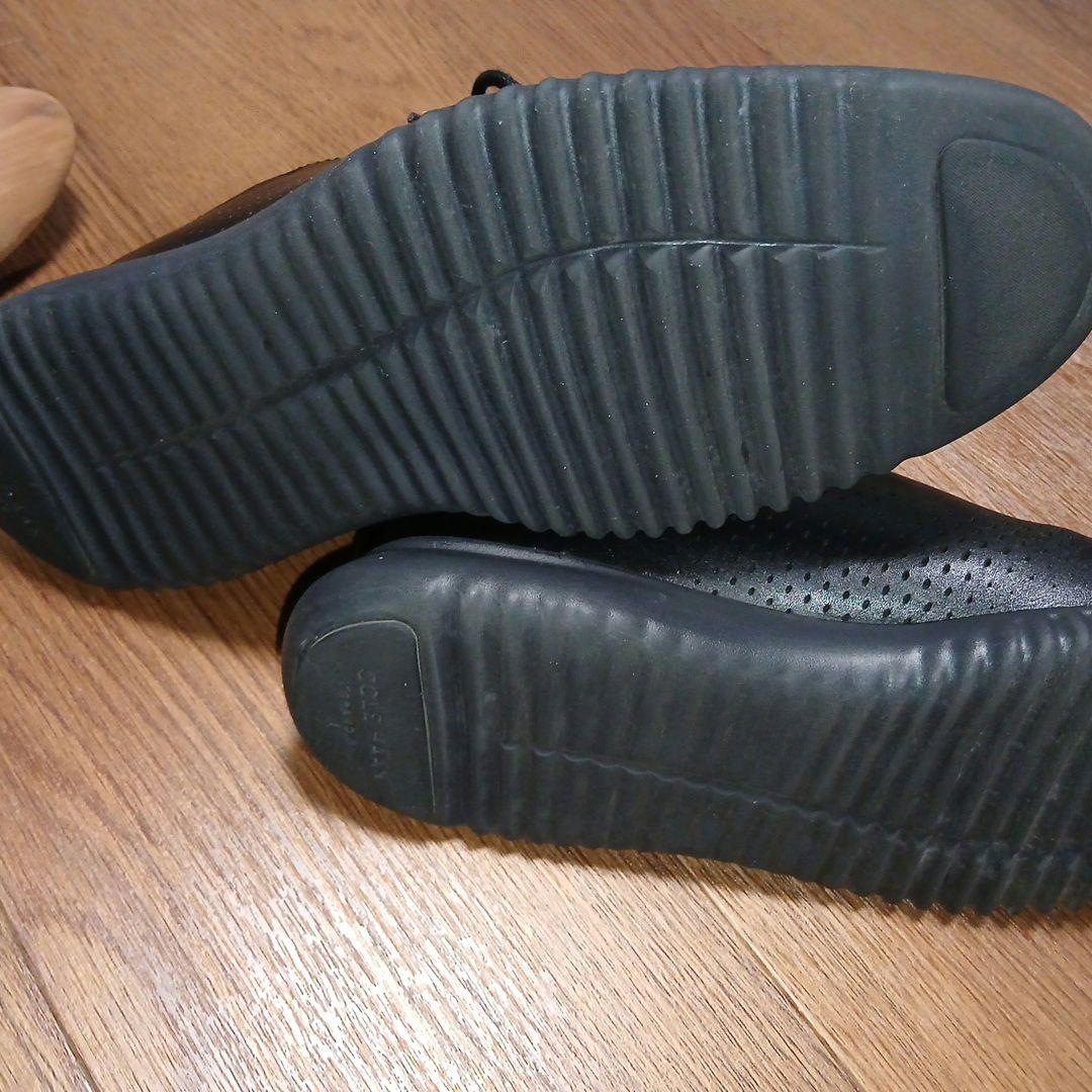 COLE HAAN2ゼログランドレーザーウィングオックスフォード中古ブラック