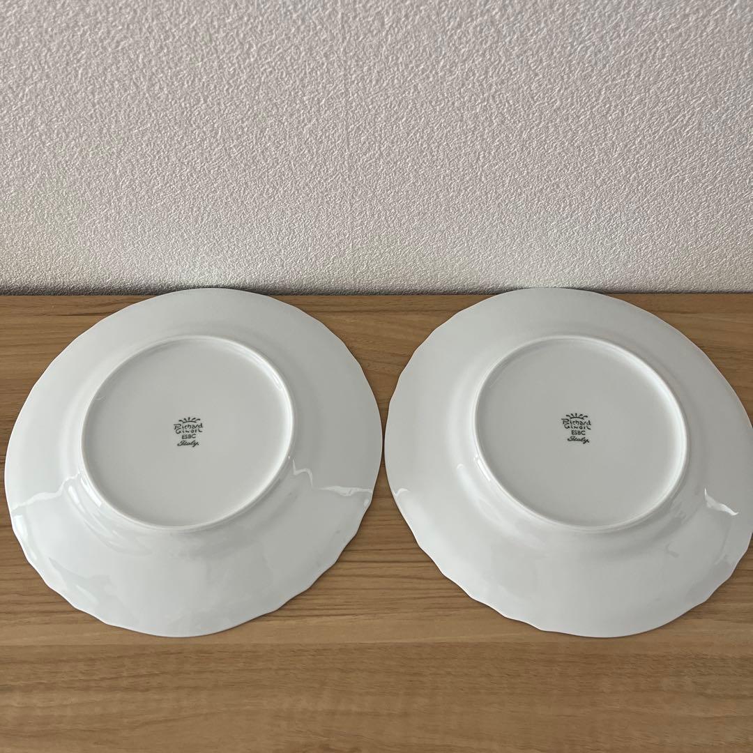 新品未使用　リチャード ジノリ　ベッキオホワイトプレート　フルーツソーサーセット
