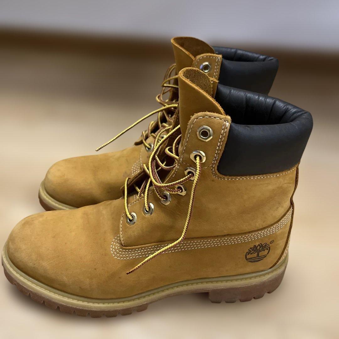 Timberland ベージュ スエード ハイカットブーツ　8.5W