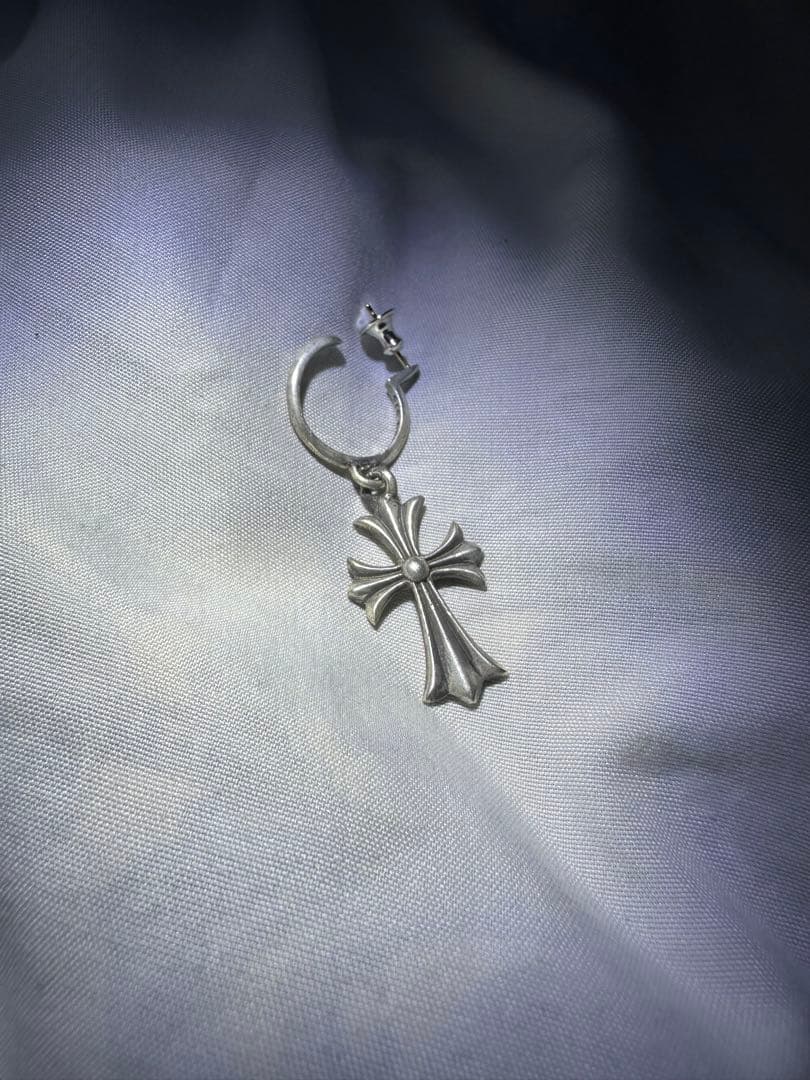 クロムハーツ タイニークロスCHフープイヤリング（ピアス）