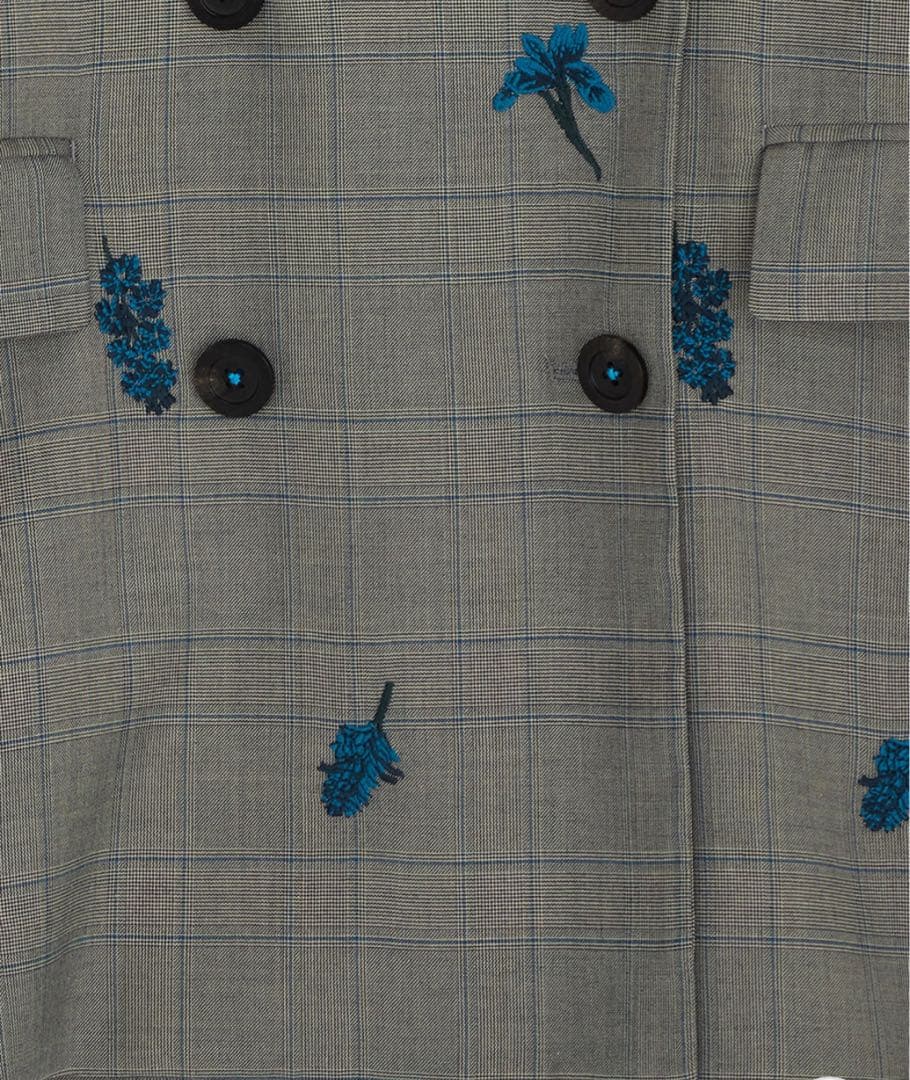 ぴっちゃん　Ameri CHECK FLOWER PAPA JACKET