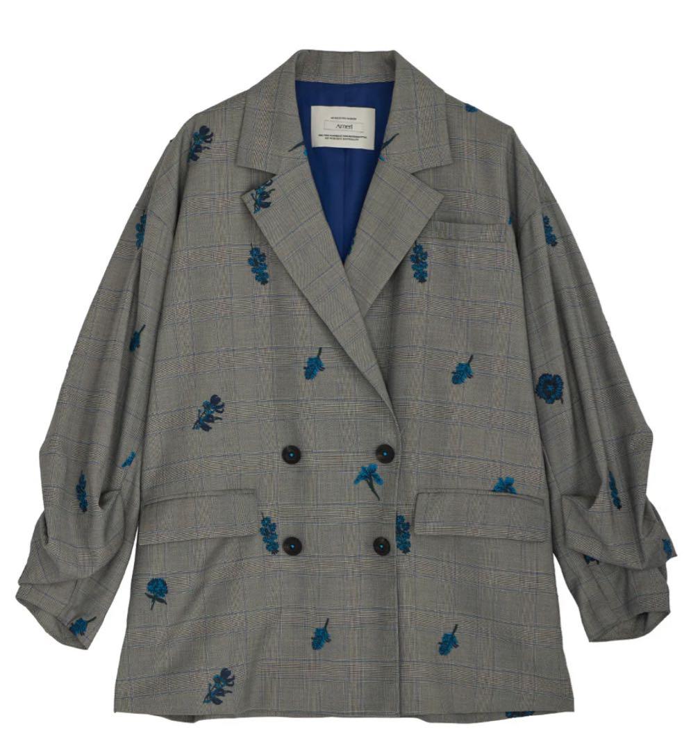 ぴっちゃん　Ameri CHECK FLOWER PAPA JACKET