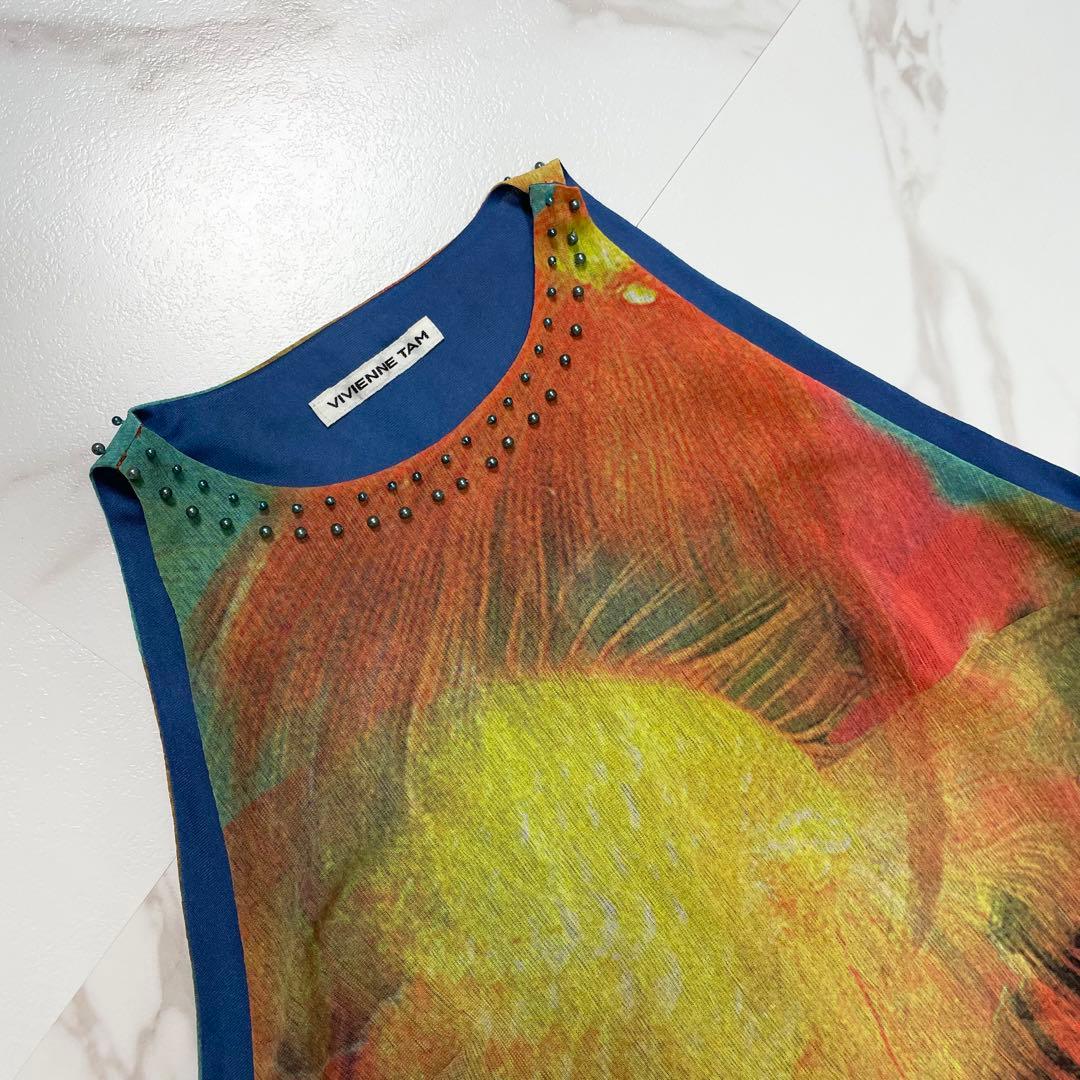 希少✨VIVIENNE TAM カットソー タンクトップ 豪華 総柄 金魚
