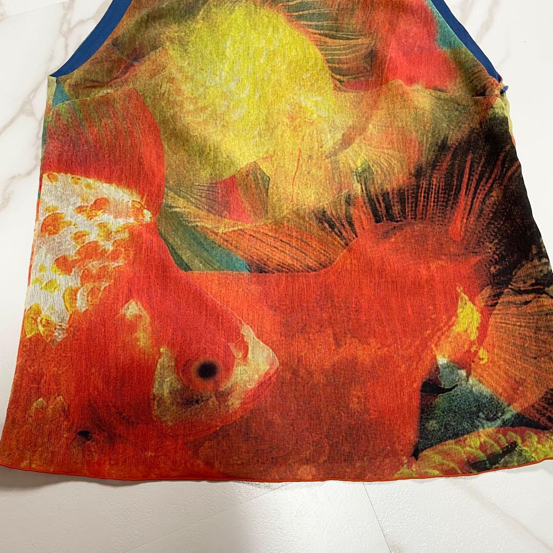 希少✨VIVIENNE TAM カットソー タンクトップ 豪華 総柄 金魚