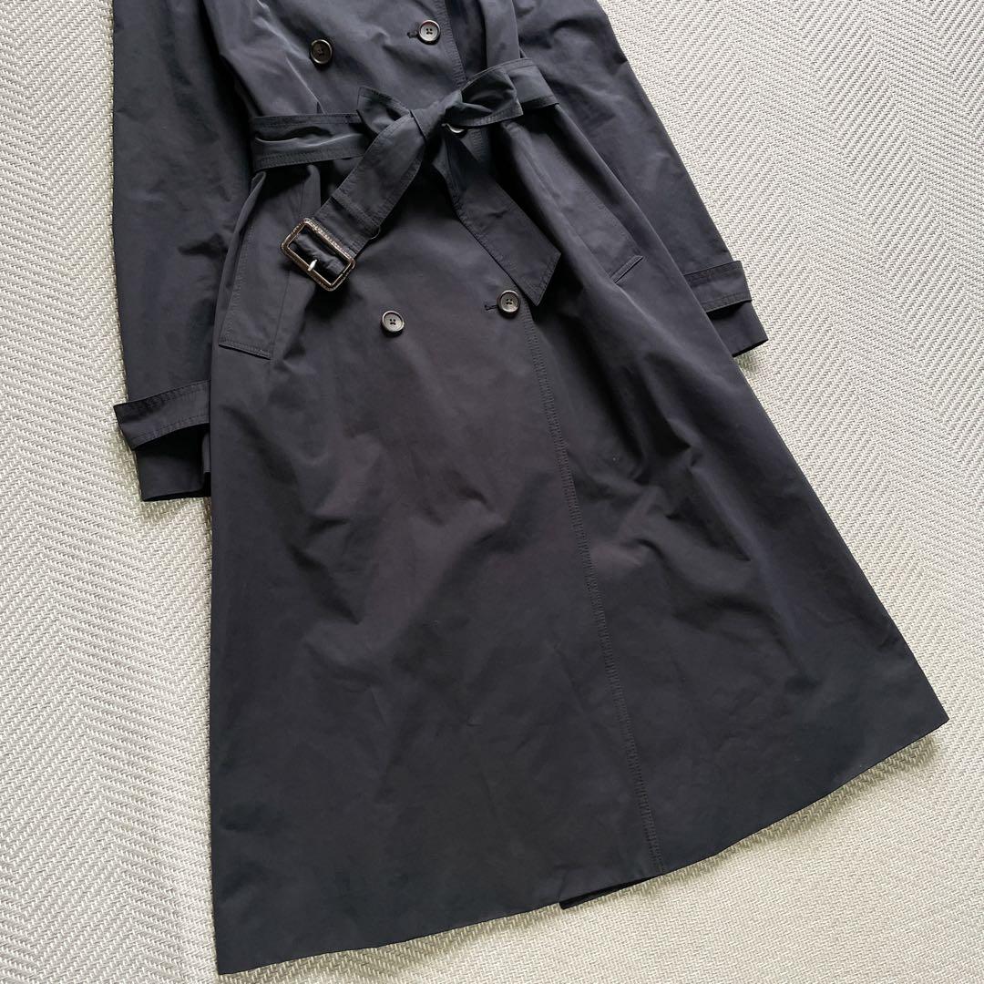 美品 組曲 【撥水・花粉が落ちやすい】T/C/Nyギャバ ロングトレンチコート