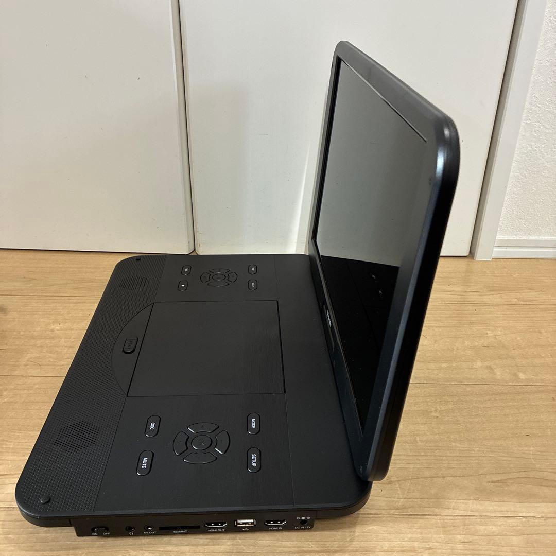 ポータブルブルーレイDVDプレーヤー、15.4インチスクリーン　大画面