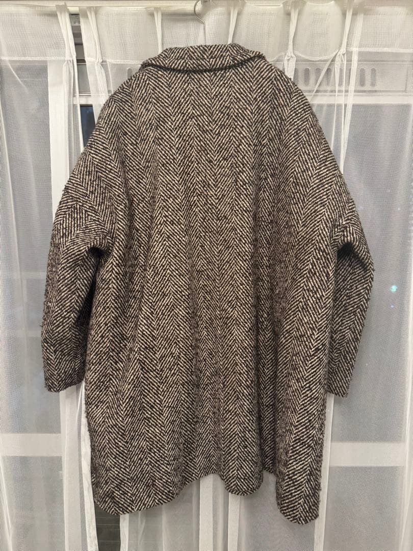 最終値下げ【美品】MACPHEE ヘリンボーンツイード オーバーサイズドコート