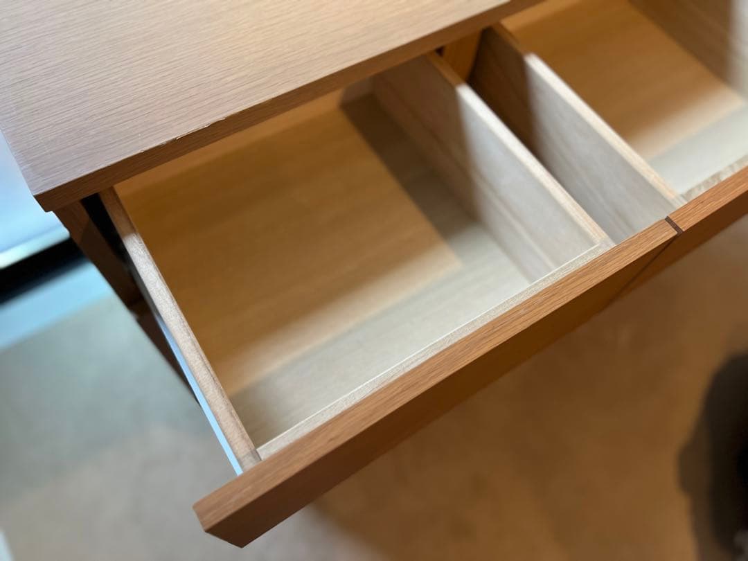 [送料込み] 希少 廃盤品 無印良品 オーク材脚付キャビネット