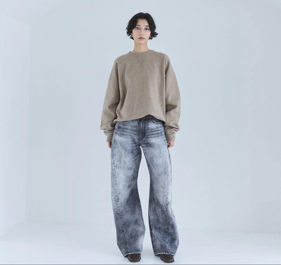 searoomlynn Sweatlikeルーズニットプルオーバー