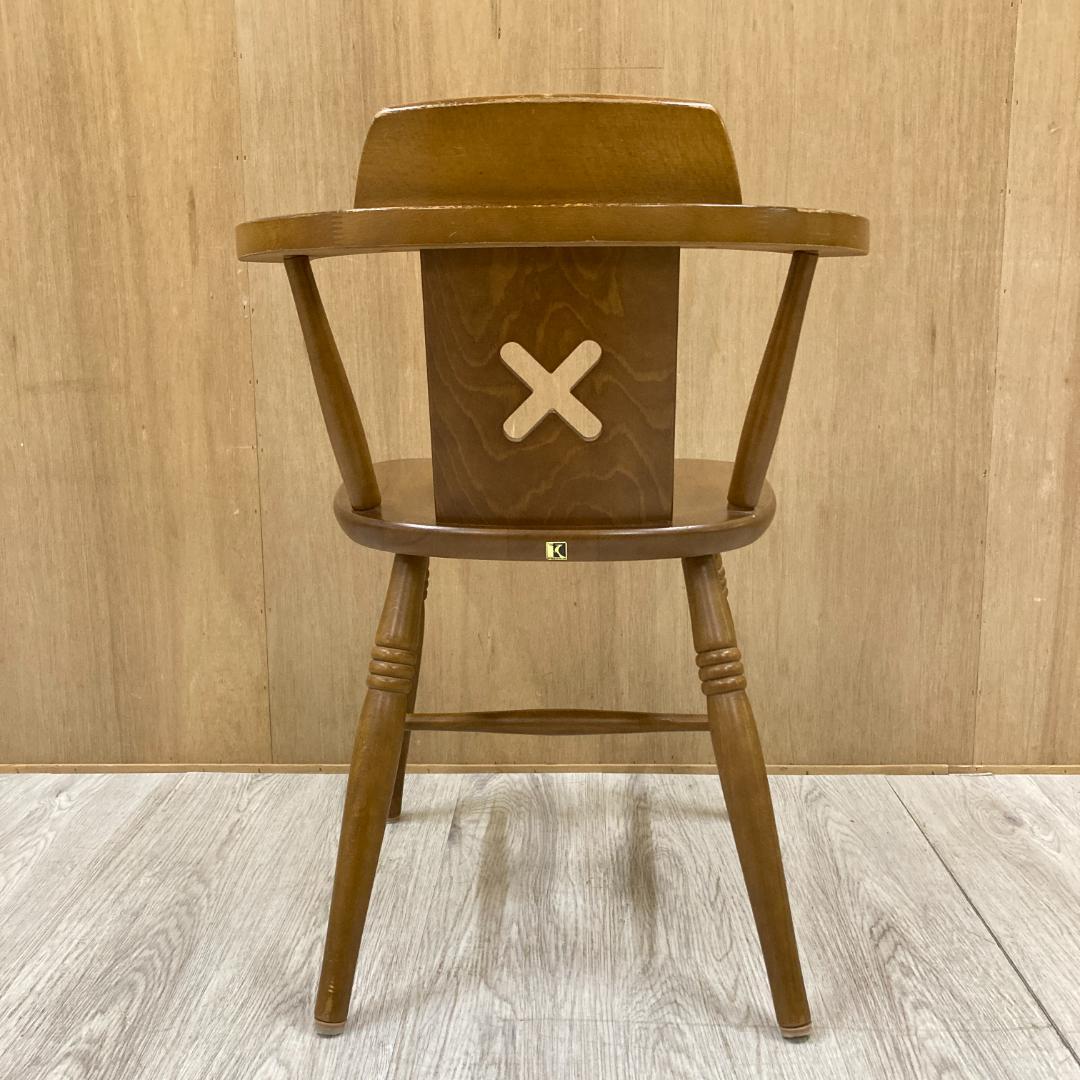 【飛騨産業】HIDA キツツキ　ダイニングチェア　アームチェア　椅子　B