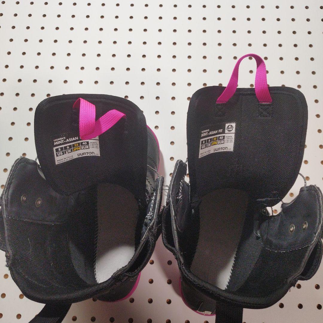 イノBURTONスノーボードブーツ ミント アジアンフィット（女性）25cm美品