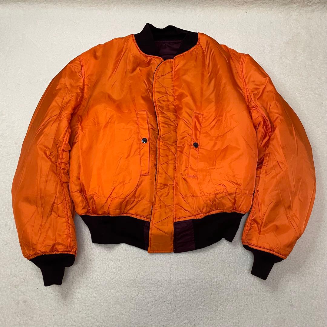 旧タグ USA製 ALPHA アルファ MA-1 フライトジャケット 短丈 XL