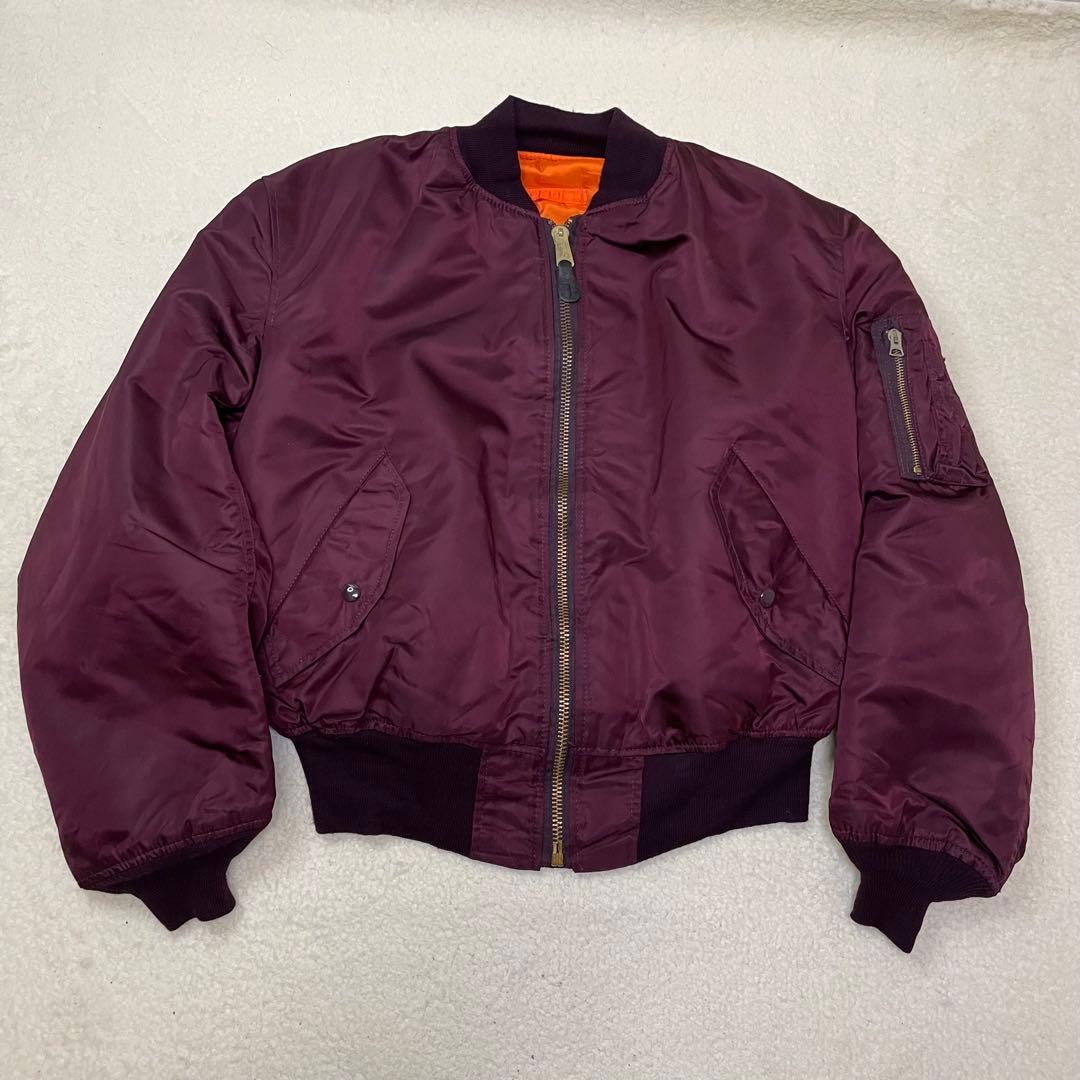 旧タグ USA製 ALPHA アルファ MA-1 フライトジャケット 短丈 XL