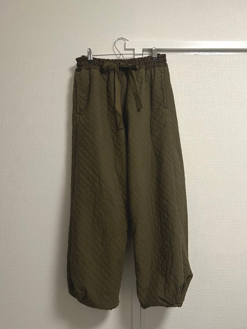 nest Robe キルティングドローコードトラウザーズ