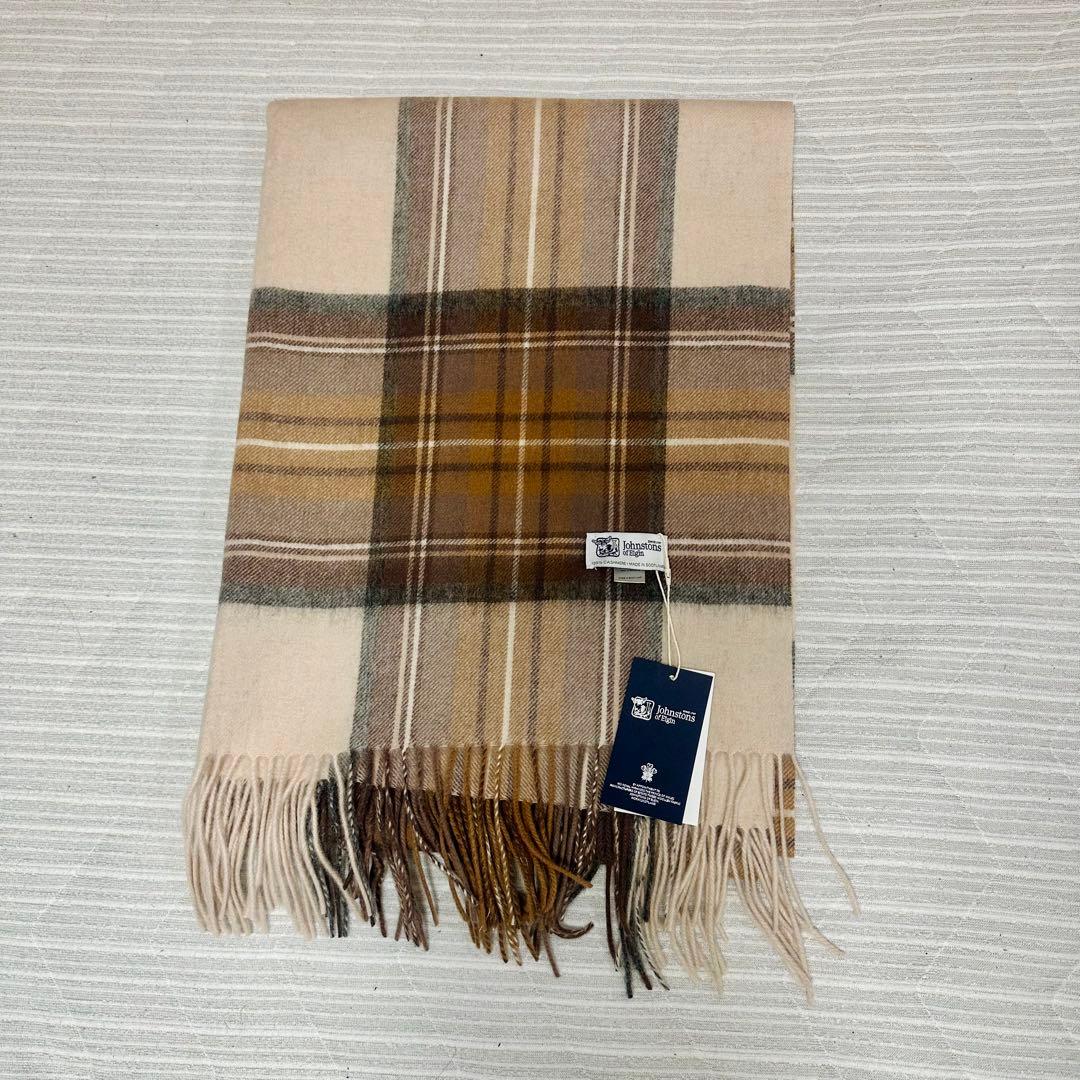 p*i様 m*o様 ジョンストンズ スカーフ　ナチュラルスチュワート　タータンチ