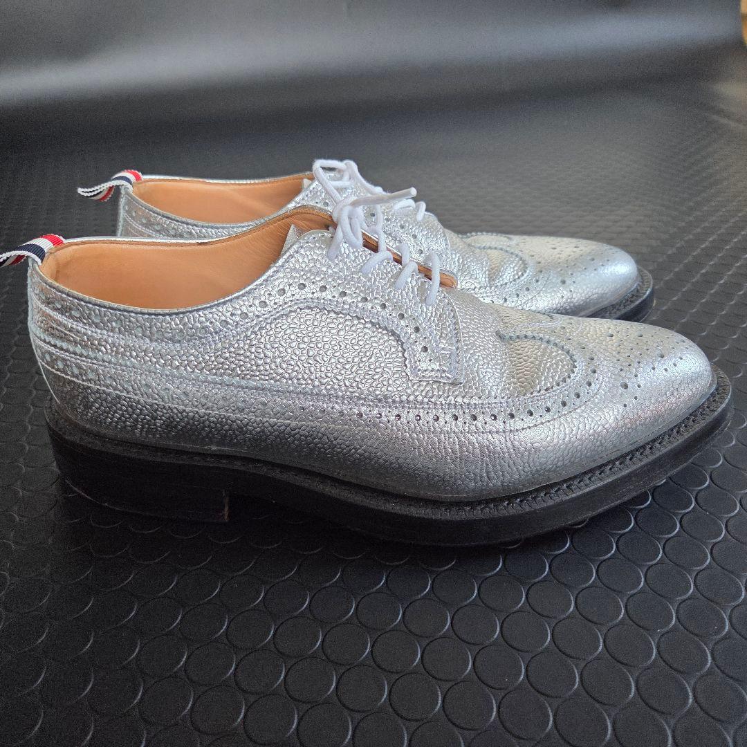 THOM BROWNE トムブラウン シルバー　ウィングチップ 26㎝
