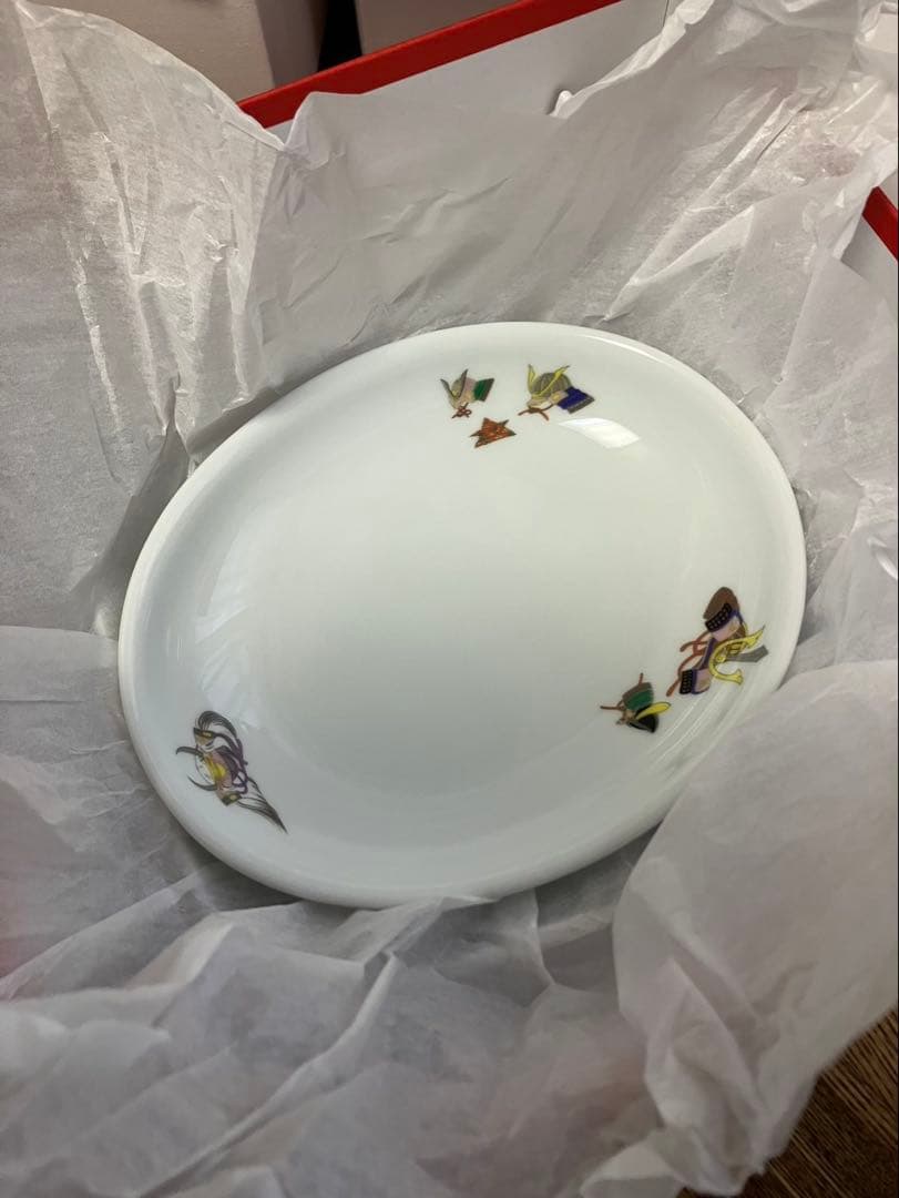 深川製磁　かぶと絵　お子様揃　食器セット　お食い初め