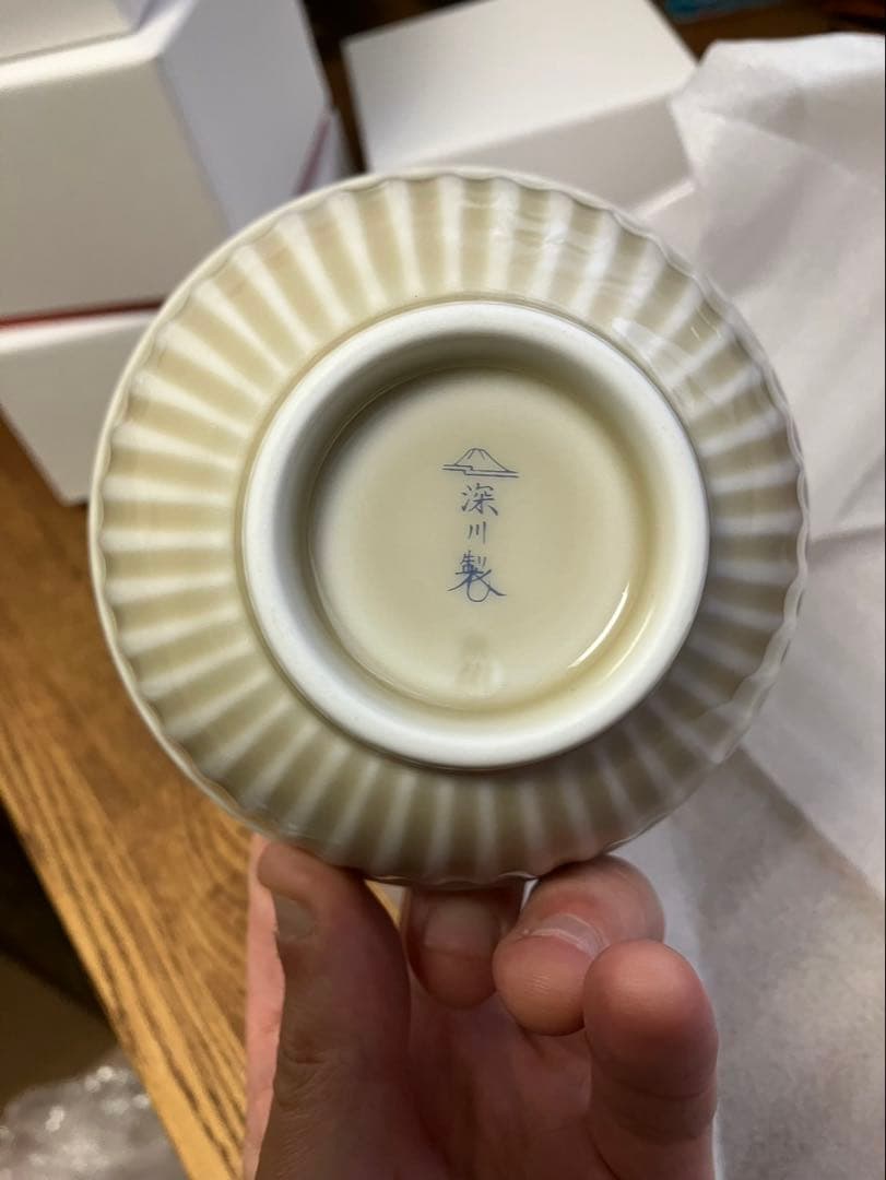 深川製磁　かぶと絵　お子様揃　食器セット　お食い初め