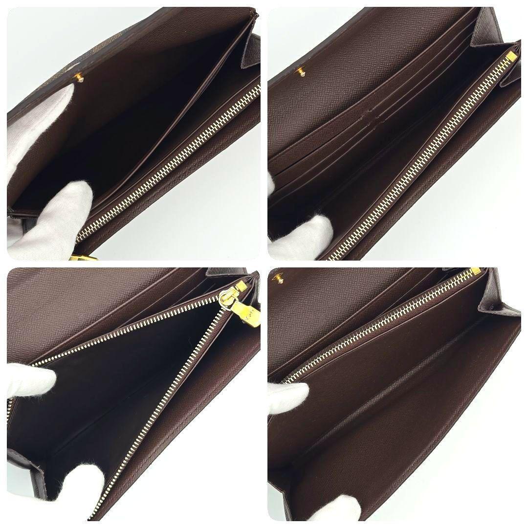 ルイヴィトン ダミエ 長財布 ポルトフォイユ サラ ブラウン N61734