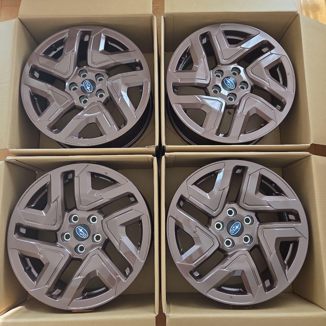 【one】SUBARU新型フォレスター純正18インチホイール2本②