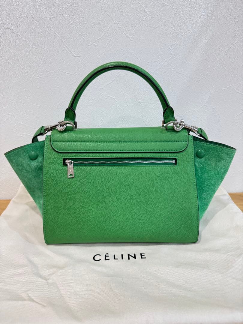 未使用 CÉLINE セリーヌ トラペーズ ショルダーバッグ ハンドバッグ