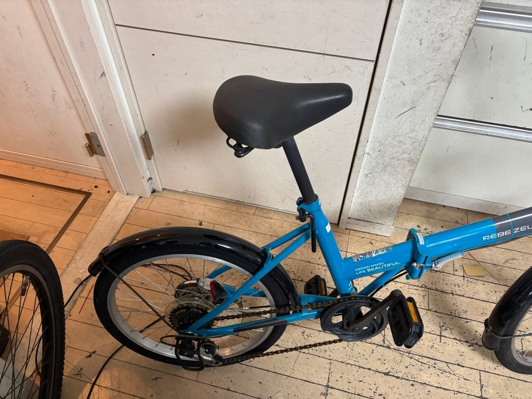REBEZEL 折りたたみ自転車 青