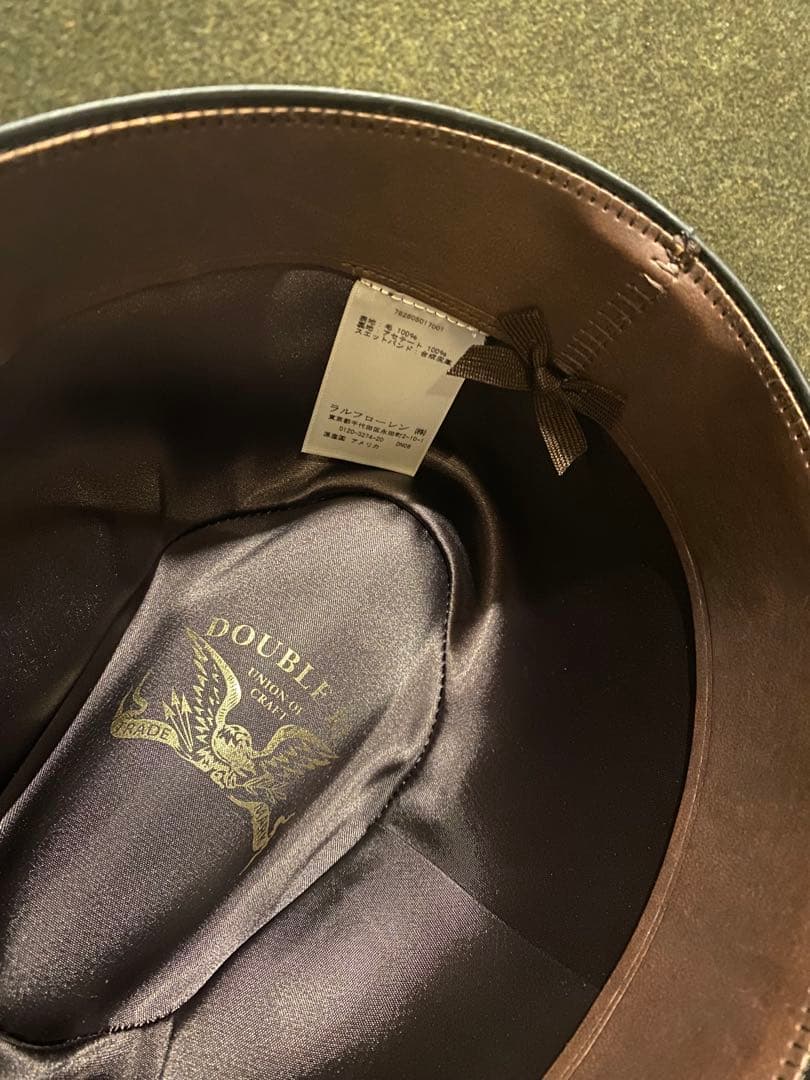 DOUBLE RL ウールハット オリーブグリーン